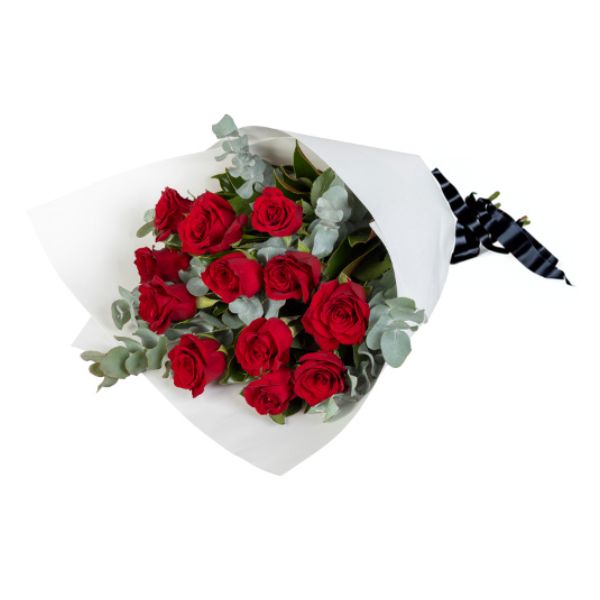 Dozen (12) Red Roses Bouquet