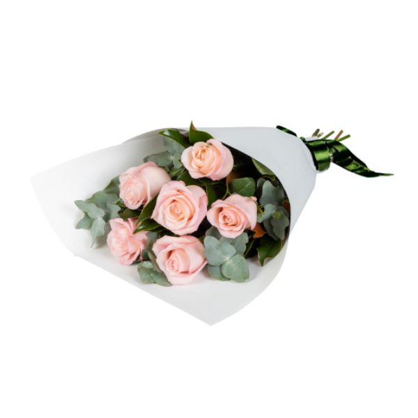Bouquet of Half Dozen 6 Pink Roses