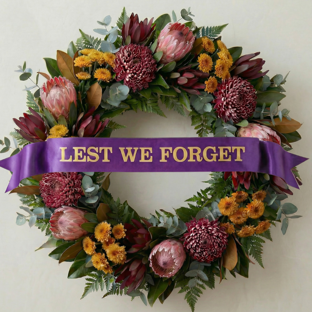Premium Tribute Wreath | Anzac Day & Remembrance Day – 50cm