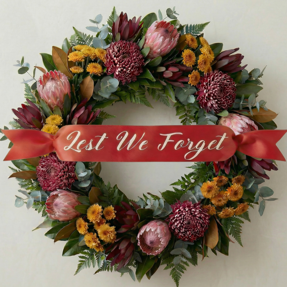 Premium Tribute Wreath | Anzac Day & Remembrance Day – 50cm